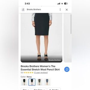 Women’s wool pencil skirt